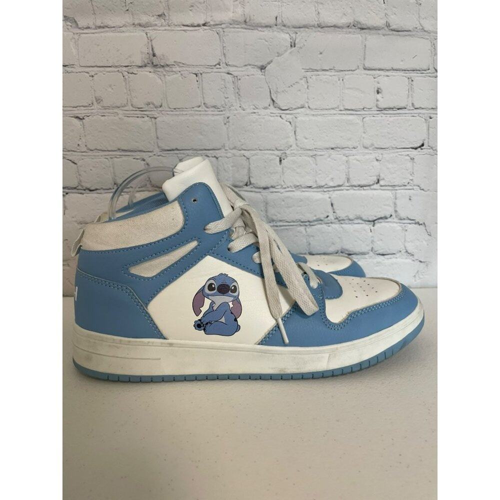 Disney Stitch High Top Trainers blue/white unisex - Picture 2 of 16